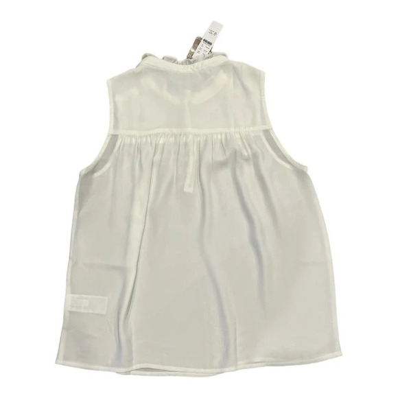 J crew Sleeveless button-front ruffleneck popover - Picture 3 of 6